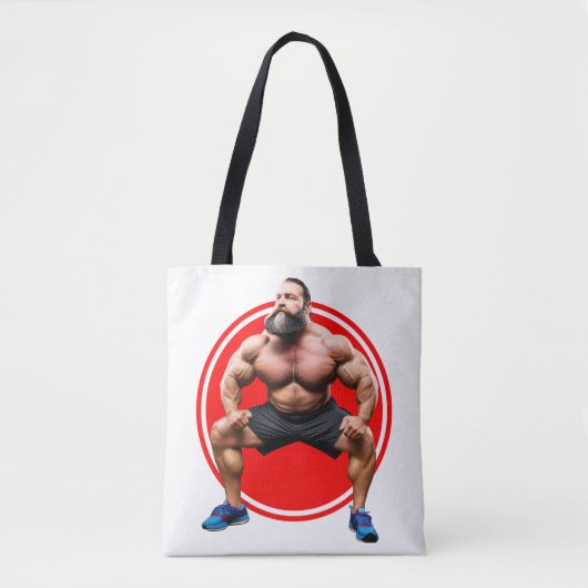 Tote Bag Barbu musclé (Devant)