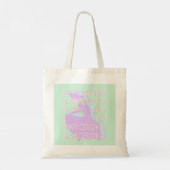 Tote Bag Barcelone Art Voyage, Espagne Art, Pastel, Vert (Dos)