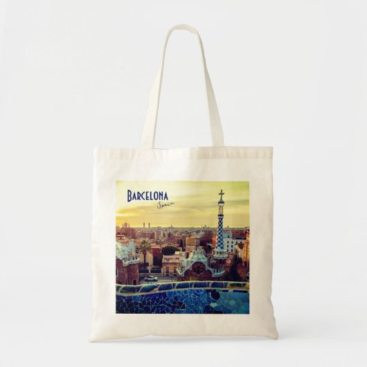 Tote Bag Barcelone, Espagne - Parc Guell (Devant)