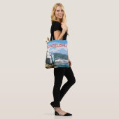 Tote Bag Barcelone, Espagne Vue artistique du littoral (Sur le modèle)