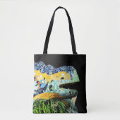 Tote Bag Barcelone, Gaudi - Lizard, Espagne (Devant)
