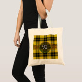 Tote Bag Barclay Robe Tartan Et Monogramme (Devant (produit))