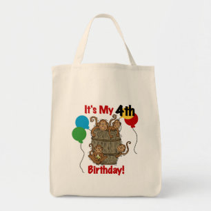 Tote Bag Baril des singes 4e anniversaire