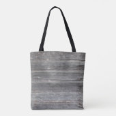 Tote Bag Barnwood et roses dans l'étiquette de sourire de (Dos)