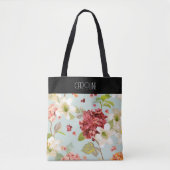 Tote Bag Baroque Floral Grace tendance élégant (Devant)