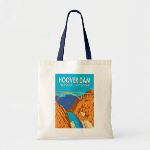Tote Bag Barrage Hoover Arizona Nevada Illustration Art de