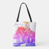 Tote Bag Barrel Racer II (arc-en-ciel) (Dos)