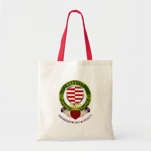Tote Bag Barrett Irish Shield avec Claddagh (Devant)