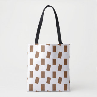 Tote Bag Bars à chocolat Arrière - plan blanc