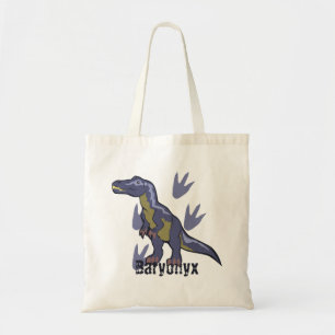 Tote Bag Baryonyx bleu