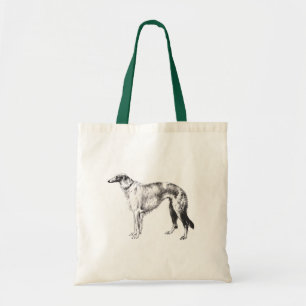 Tote Bag Barzoï Martynow gravant à l'eau-forte Fourre-tout