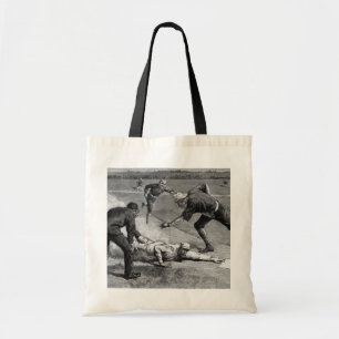 Tote Bag Base-ball vintage par Thure De Thulstrup, 1885