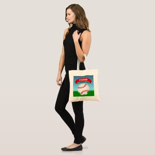 Tote Bag Baseball (Devant (modèle))