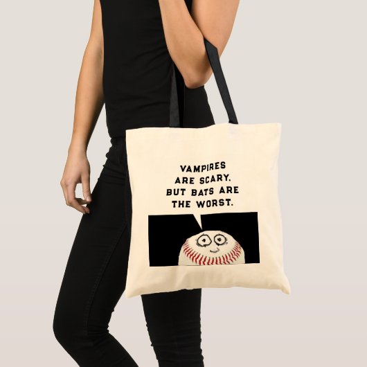 Tote Bag baseball Halloween (Devant (produit))