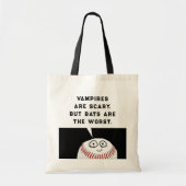 Tote Bag baseball Halloween (Devant)