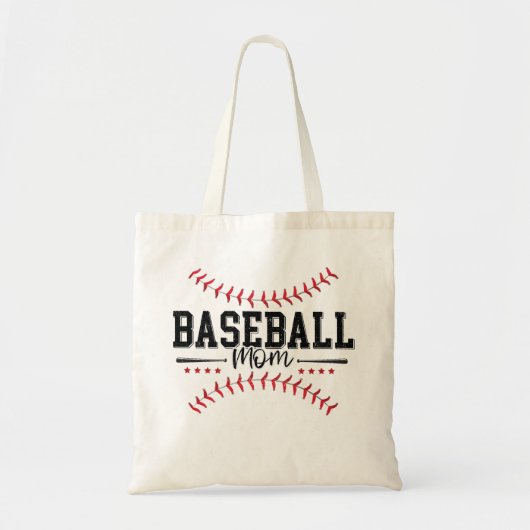 Tote Bag Baseball Maman Baseball Bat & Thread (Devant)