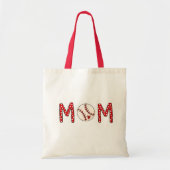 Tote Bag Baseball Maman Cooperstown NY Polka Dot Cute (Devant)