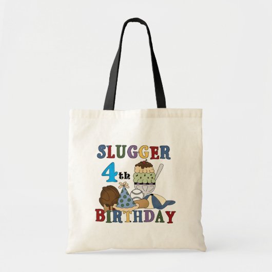 Tote Bag Baseball Slugger 4e anniversaire (Devant)