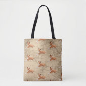 Tote Bag Basenji Dog Map Background (Devant)