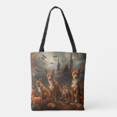 Tote Bag Basenji Halloween Chien De Nuit Délice (Dos)