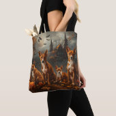 Tote Bag Basenji Halloween Chien De Nuit Délice (De près)