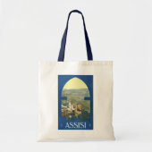 Tote Bag Basilique Vintage voyage Assisi Italie Francesco (Devant)