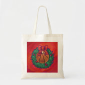 Tote Bag Basket-ball à l'intérieur de la couronne de Noël (Devant)