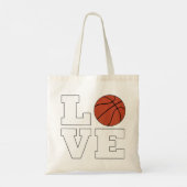 Tote Bag Basket-ball AMOUR Cute Basketball (Dos)
