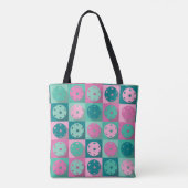Tote Bag Basket-ball - boules de pickleball minces et roses (Dos)