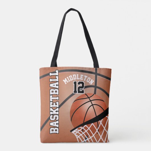 Tote Bag Basket-ball sportif | Texte DO-IT-YOURSELF (Dos)