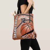Tote Bag Basket-ball sportif | Texte DO-IT-YOURSELF (De près)