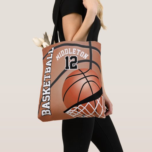Tote Bag Basket-ball sportif | Texte DO-IT-YOURSELF (De près)