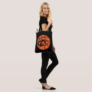 Tote Bag Basket joueur ventilateur orange balle