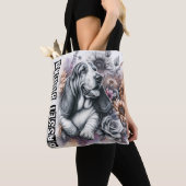 Tote Bag Basset Hound (De près)