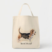 Tote Bag Basset Hound (Devant)