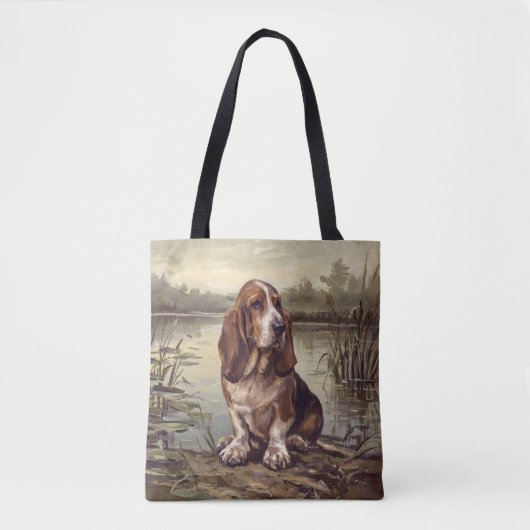 Tote Bag Basset Hound (Devant)