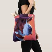 Tote Bag Basset Hound (De près)