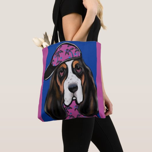 Tote Bag Basset Hound (De près)