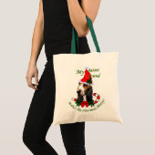 Tote Bag Basset Hound Cadeaux de Noël (Devant (produit))