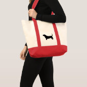Tote Bag Basset Hound Chien race Silhouette (Devant (produit))
