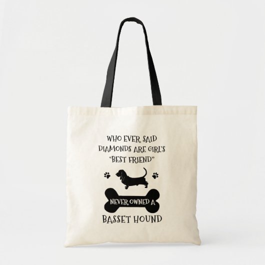 Tote Bag Basset Hound Dog meilleur ami (Devant)
