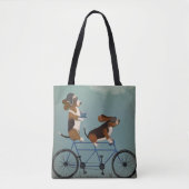 Tote Bag Basset Hound Tandem (Devant)