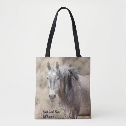 Tote Bag Bassin de lavage de sable Chevaux sauvages (Devant)