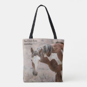 Tote Bag Bassin de lavage de sable Chevaux sauvages (Dos)