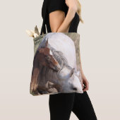 Tote Bag Bassin de lavage de sable Chevaux sauvages (De près)