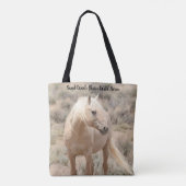 Tote Bag Bassin de lavage de sable Chevaux sauvages (Dos)