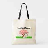 Tote Bag Bassin de Pâques, cerisier, fleurs d'arbre, chasse (Dos)