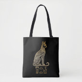 Tote Bag Bastet, déesse égyptienne des chats. Nom dans les  (Devant)