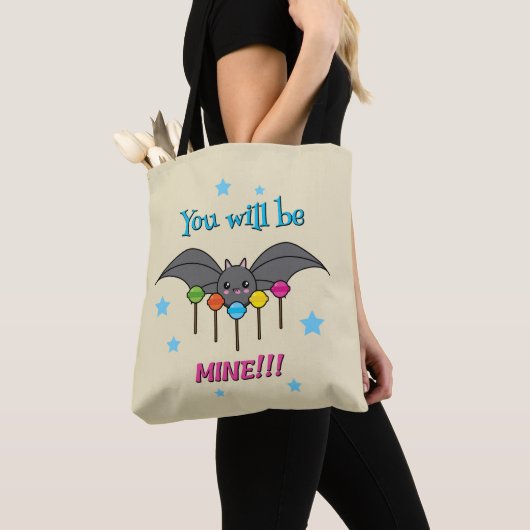 Tote Bag Bat Craving Lollipops (De près)