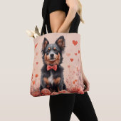Tote Bag Bataille australienne avec Roses - Saint-Valentin (De près)